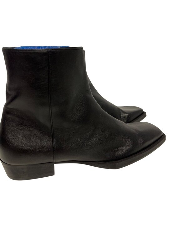 Frame Shoes - FRAME Le Maddox Leather Ankle Boots Women's Size EU 35 US 5 Black Square Toe